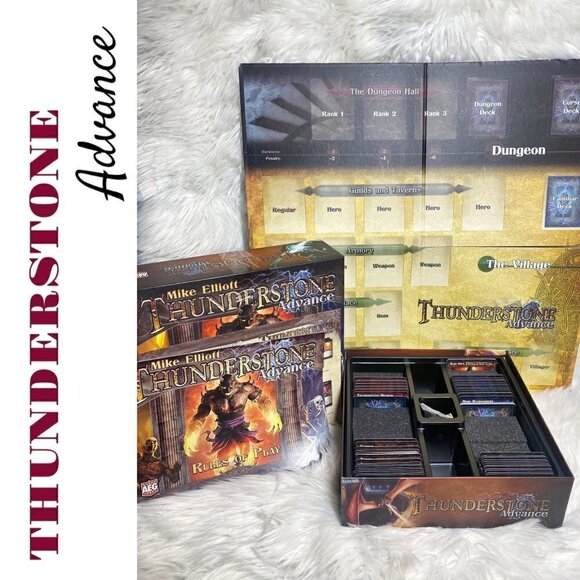 THUNDERSTONE ADVANCE TOWERS OF RUIN MIKE ELLIOTT AEG 2012 Deck Building Game - Picture 6 of 10